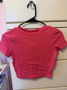 wild fable Hot Pink Cropped Tee
